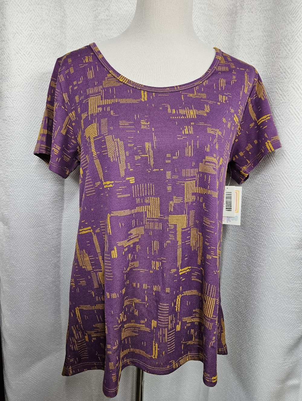 LuLaRoe Classic Tee Shirt Large Purple T Shirt Top